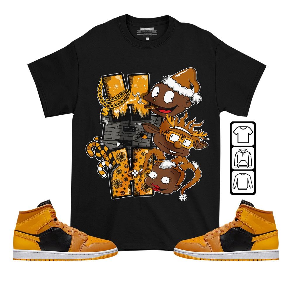 HoHoHo Rugrats Christmas Sneaker Shirt Match Mid Chutney 1s, Jordan 1 Mid Chutney MKO T-Shirt HoHoHo Rugrats Christmas Sneaker Shirt Match Mid Chutney 1s, Jordan 1 Mid Chutney MKO T-Shirt