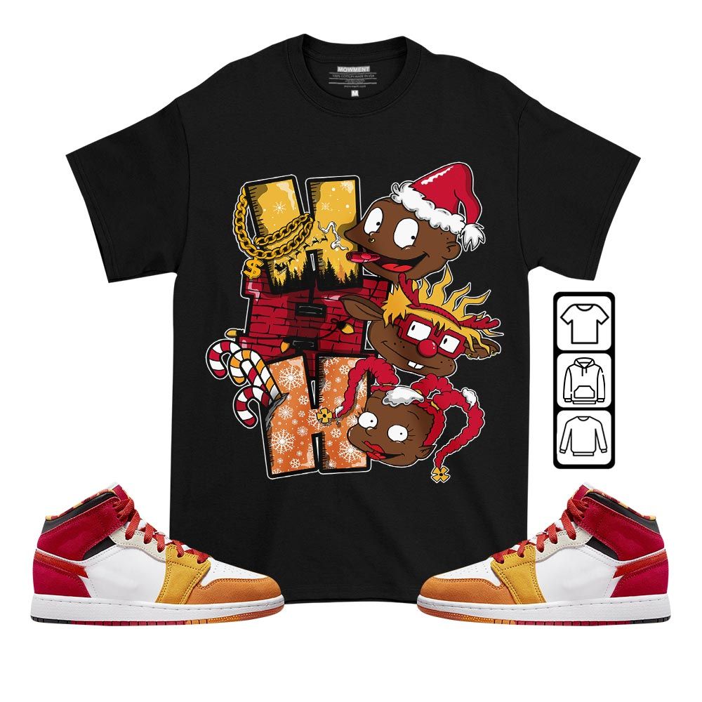HoHoHo Rugrats Christmas Sneaker Shirt Match Mid Picnic 1s, Jordan 1 Mid Picnic MKO T-Shirt HoHoHo Rugrats Christmas Sneaker Shirt Match Mid Picnic 1s, Jordan 1 Mid Picnic MKO T-Shirt