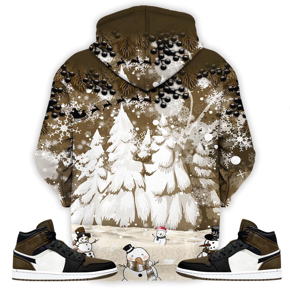 Hohoho Rugrats Christmas Sneaker Shirt Match Mid Se Olive Toe 1S, Jordan 1 Mid Se Olive Toe Hoodie Sweatshirt Tee All Over Print MKO Shirt