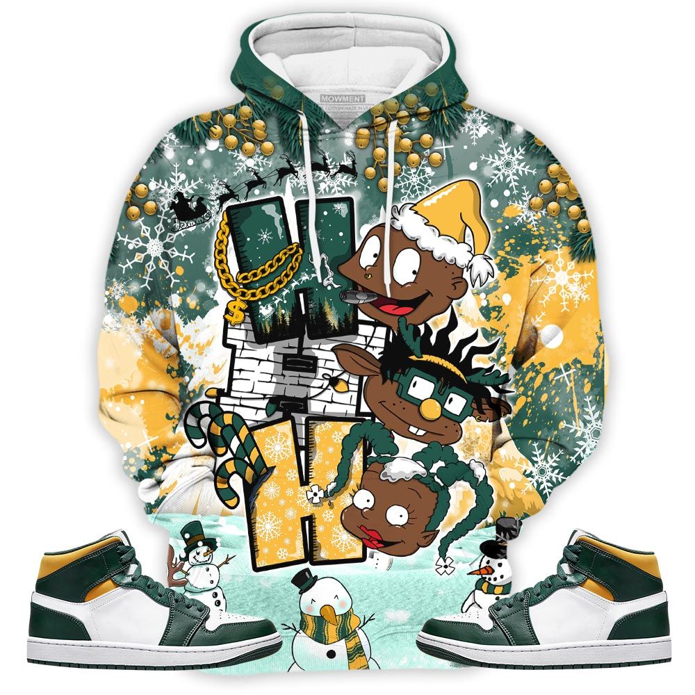 Hohoho Rugrats Christmas Sneaker Shirt Match Mid Sonics 1S, Jordan 1 Mid Sonics Noble Green Pollen Hoodie Sweatshirt Tee All Over Print MKO Shirt Hohoho Rugrats Christmas Sneaker Shirt Match Mid Sonics 1S, Jordan 1 Mid Sonics Noble Green Pollen Hoodie Sweatshirt Tee All Over Print MKO Shirt