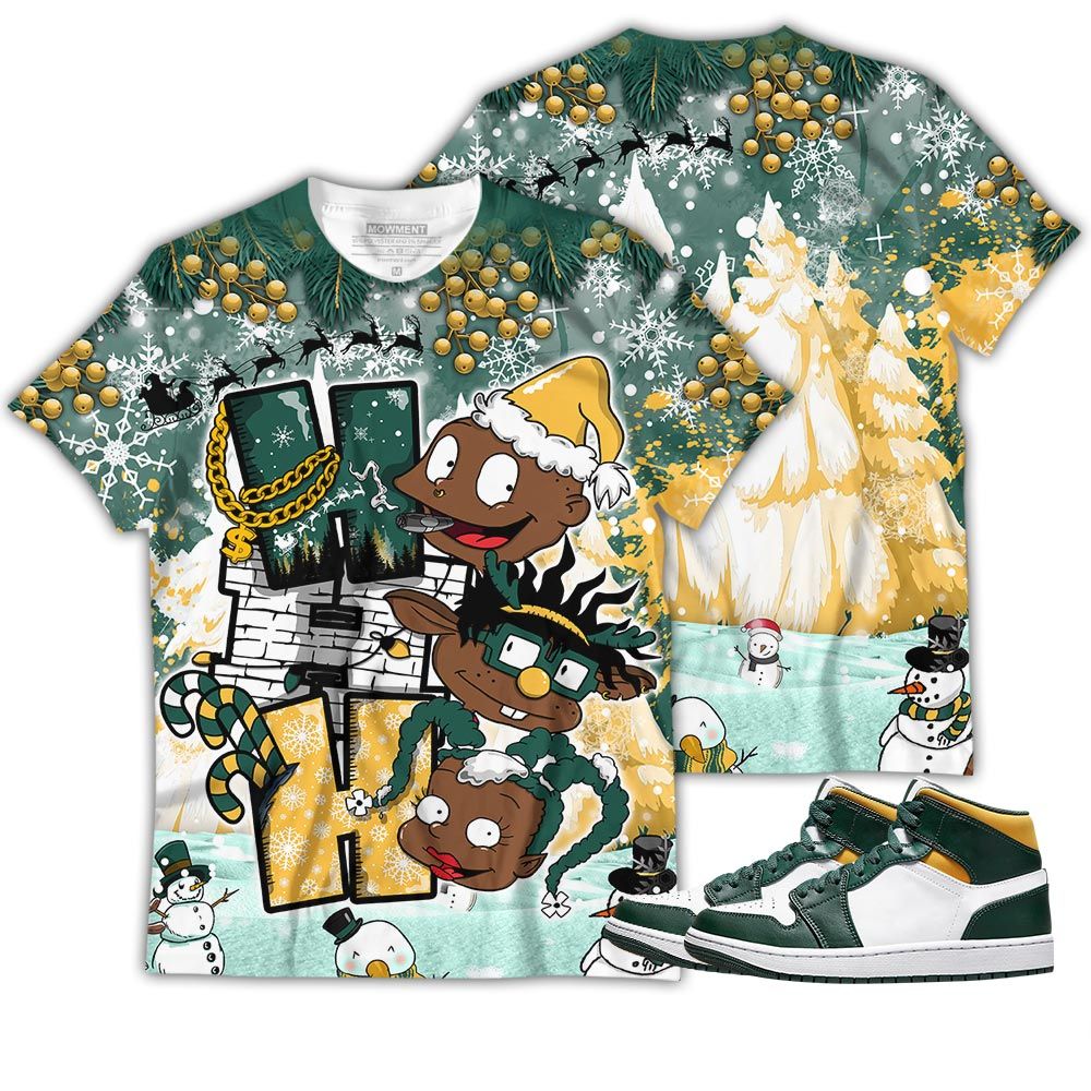Hohoho Rugrats Christmas Sneaker Shirt Match Mid Sonics 1S, Jordan 1 Mid Sonics Noble Green Pollen Hoodie Sweatshirt Tee All Over Print MKO Shirt Hohoho Rugrats Christmas Sneaker Shirt Match Mid Sonics 1S, Jordan 1 Mid Sonics Noble Green Pollen Hoodie Sweatshirt Tee All Over Print MKO Shirt