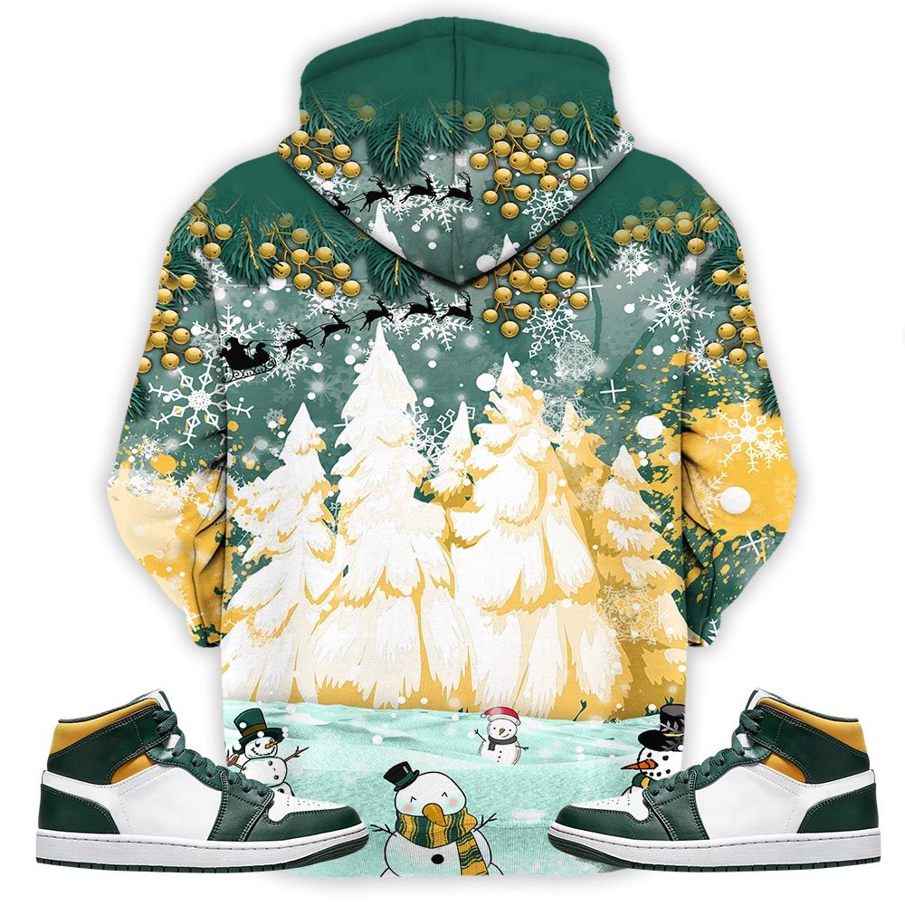 Hohoho Rugrats Christmas Sneaker Shirt Match Mid Sonics 1S, Jordan 1 Mid Sonics Noble Green Pollen Hoodie Sweatshirt Tee All Over Print MKO Shirt