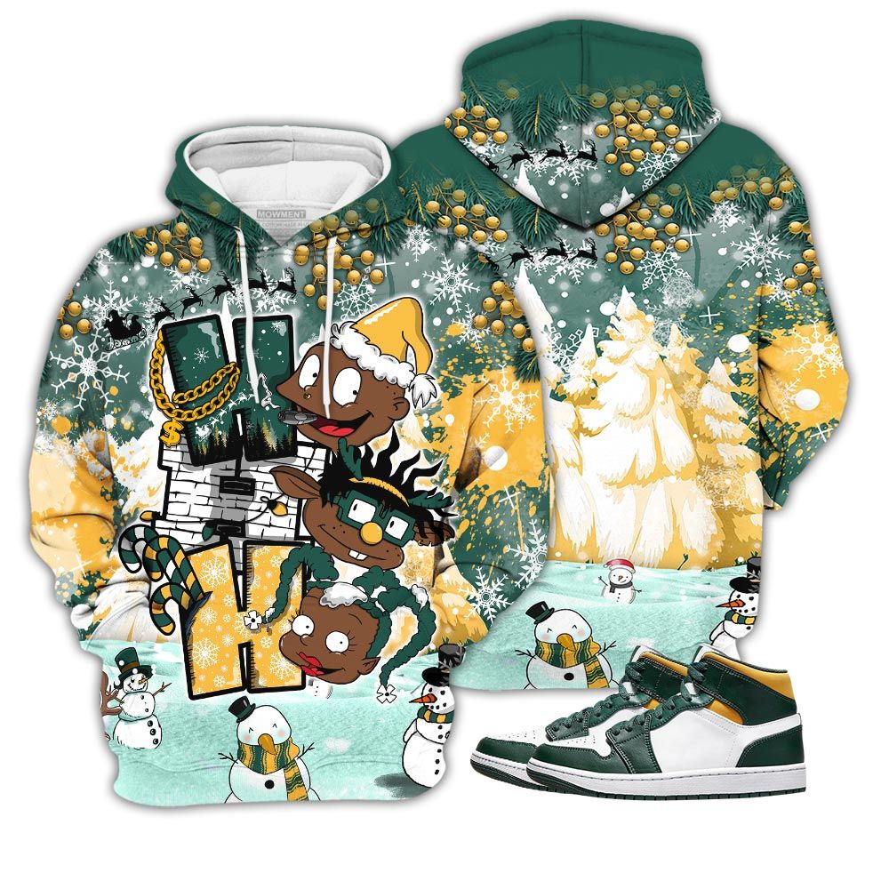 Hohoho Rugrats Christmas Sneaker Shirt Match Mid Sonics 1S, Jordan 1 Mid Sonics Noble Green Pollen Hoodie Sweatshirt Tee All Over Print MKO Shirt Hohoho Rugrats Christmas Sneaker Shirt Match Mid Sonics 1S, Jordan 1 Mid Sonics Noble Green Pollen Hoodie Sweatshirt Tee All Over Print MKO Shirt