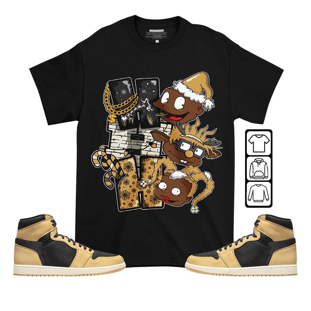 HoHoHo Rugrats Christmas Sneaker Shirt Match OG Heirloom 1s, Jordan 1 Retro High OG Heirloom MKO T-Shirt HoHoHo Rugrats Christmas Sneaker Shirt Match OG Heirloom 1s, Jordan 1 Retro High OG Heirloom MKO T-Shirt