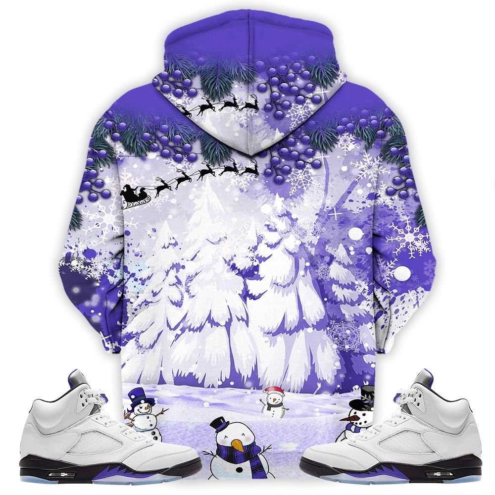 Hohoho Rugrats Christmas Sneaker Shirt Match Retro Concord 5S, Jordan 5 Retro Concord Hoodie Sweatshirt Tee All Over Print MKO Shirt