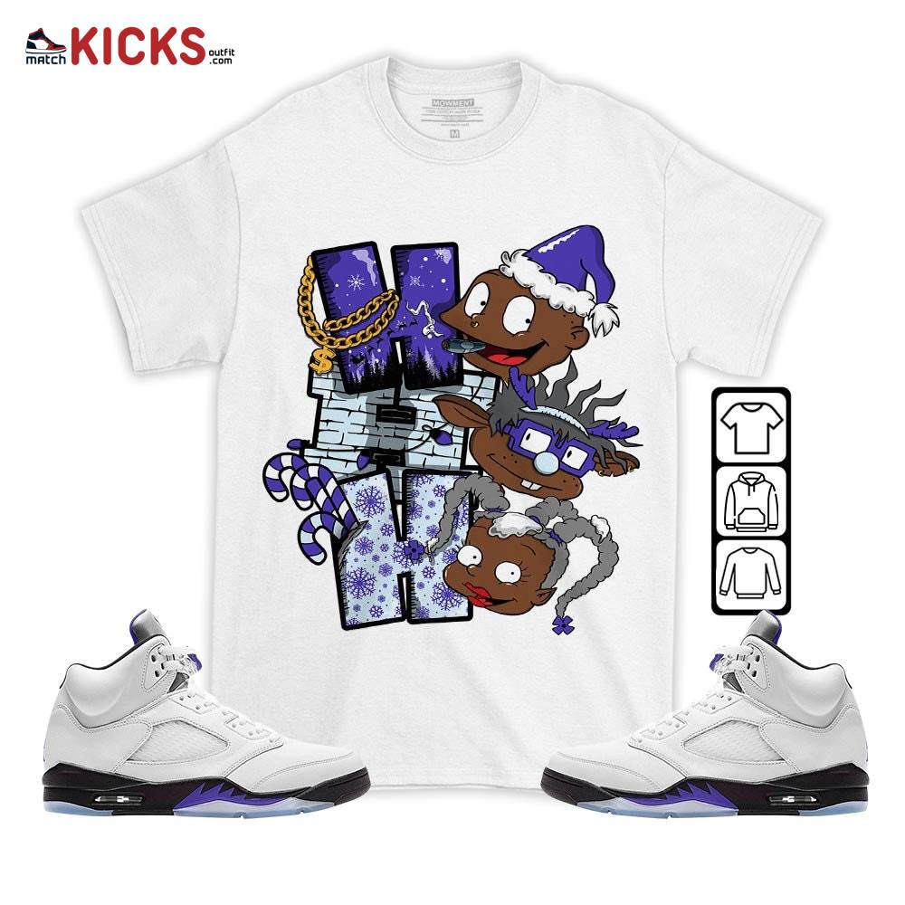 HoHoHo Rugrats Christmas Sneaker Shirt Match Retro Concord 5s, Jordan 5 Retro Concord MKO T-Shirt HoHoHo Rugrats Christmas Sneaker Shirt Match Retro Concord 5s, Jordan 5 Retro Concord MKO T-Shirt