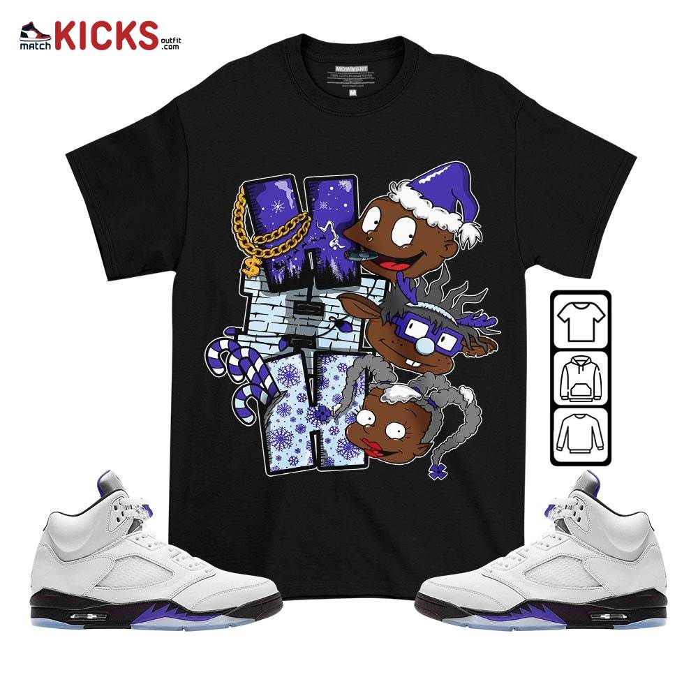 HoHoHo Rugrats Christmas Sneaker Shirt Match Retro Concord 5s, Jordan 5 Retro Concord MKO T-Shirt