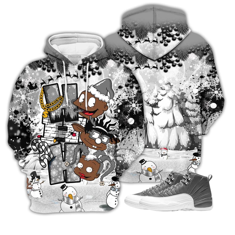 Hohoho Rugrats Christmas Sneaker Shirt Match Retro Stealth 12S, Jordan 12 Retro Stealth Hoodie Sweatshirt Tee All Over Print MKO Shirt Hohoho Rugrats Christmas Sneaker Shirt Match Retro Stealth 12S, Jordan 12 Retro Stealth Hoodie Sweatshirt Tee All Over Print MKO Shirt
