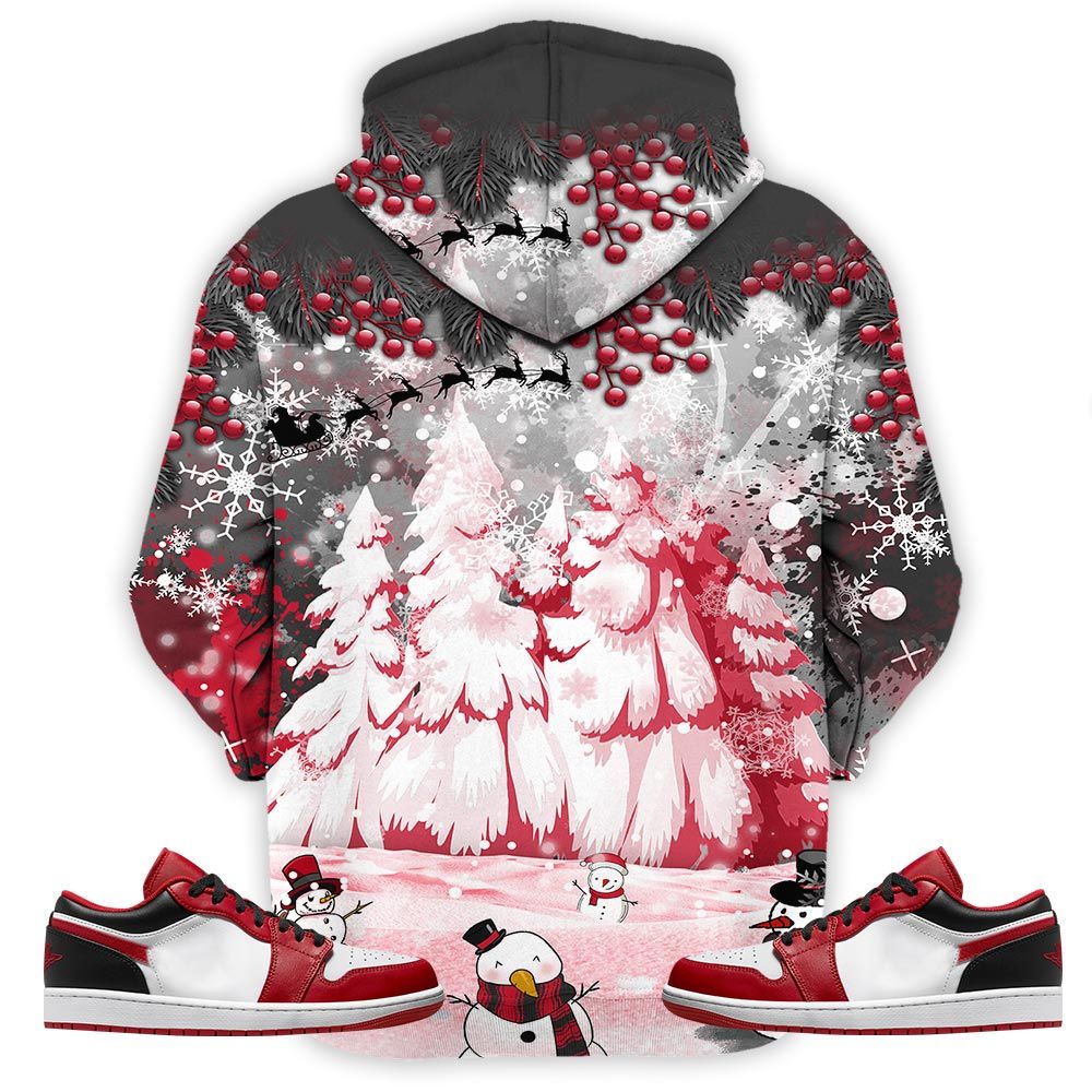 Hohoho Rugrats Christmas Sneaker Shirt Match Reverse Black Toe 1S, Jordan 1 Low Reverse Black Toe Hoodie Sweatshirt Tee All Over Print MKO Shirt