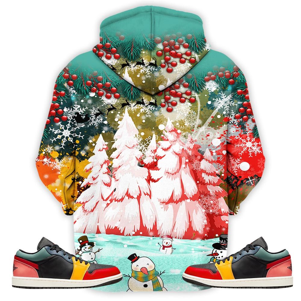 Hohoho Rugrats Christmas Sneaker Shirt Match Se Black Multi 1S, Jordan 1 Low Black Fire Red Taxi Hoodie Sweatshirt Tee All Over Print MKO Shirt