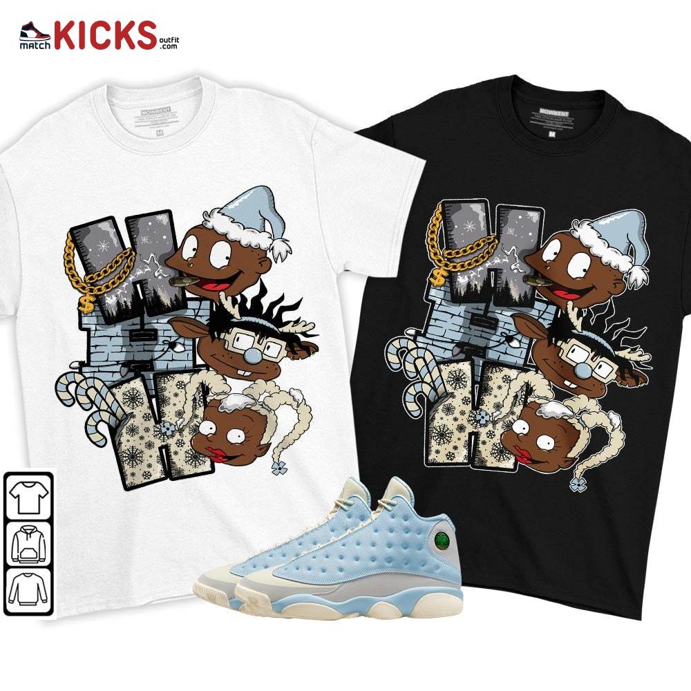 HoHoHo Rugrats Christmas Sneaker Shirt Match SoleFly 13s, Jordan 13 Retro SoleFly MKO T-Shirt HoHoHo Rugrats Christmas Sneaker Shirt Match SoleFly 13s, Jordan 13 Retro SoleFly MKO T-Shirt