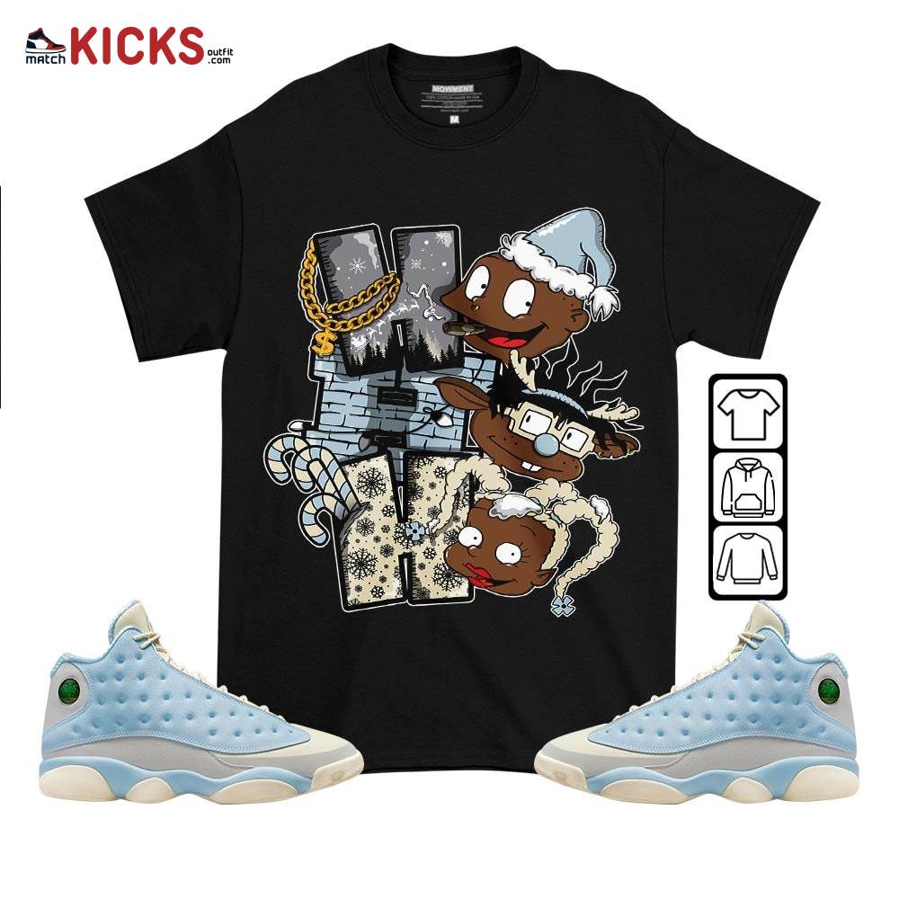HoHoHo Rugrats Christmas Sneaker Shirt Match SoleFly 13s, Jordan 13 Retro SoleFly MKO T-Shirt