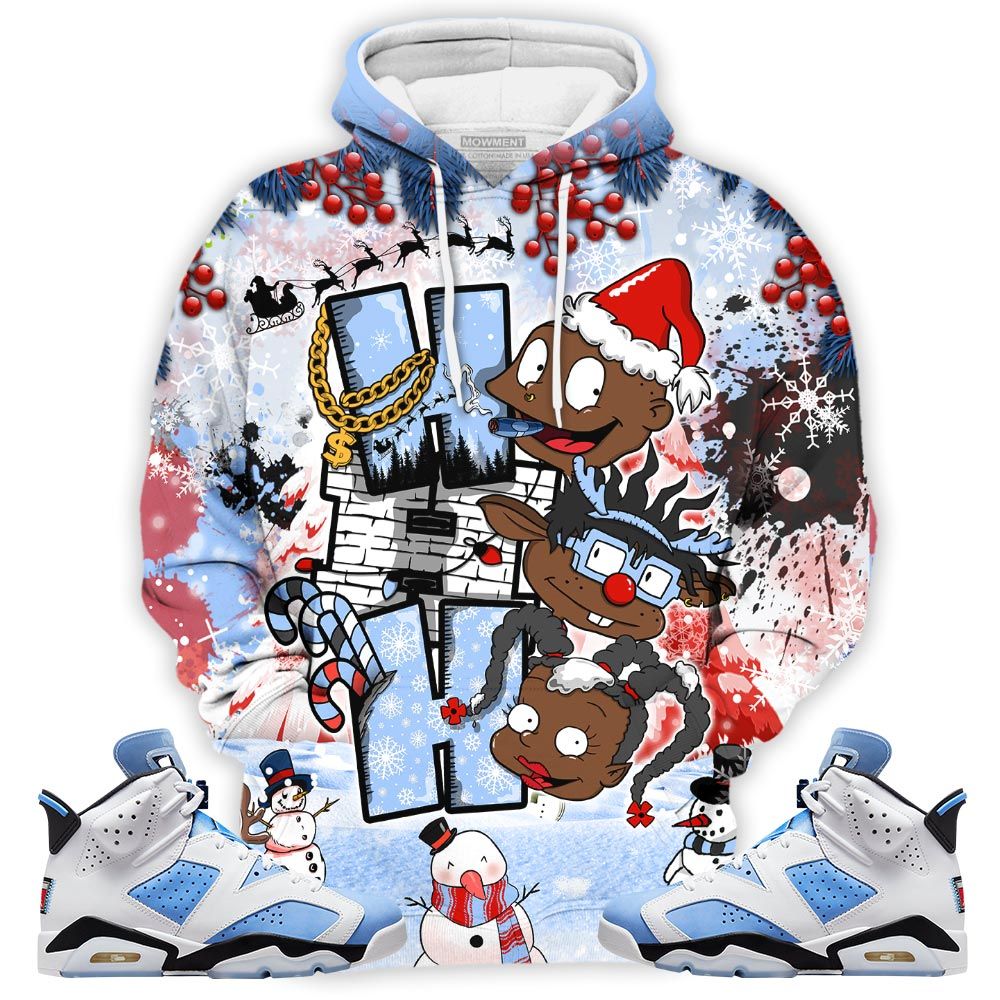 Hohoho Rugrats Christmas Sneaker Shirt Match University Blue 6S, Jordan 6 University Blue Hoodie Sweatshirt Tee All Over Print MKO Shirt Hohoho Rugrats Christmas Sneaker Shirt Match University Blue 6S, Jordan 6 University Blue Hoodie Sweatshirt Tee All Over Print MKO Shirt
