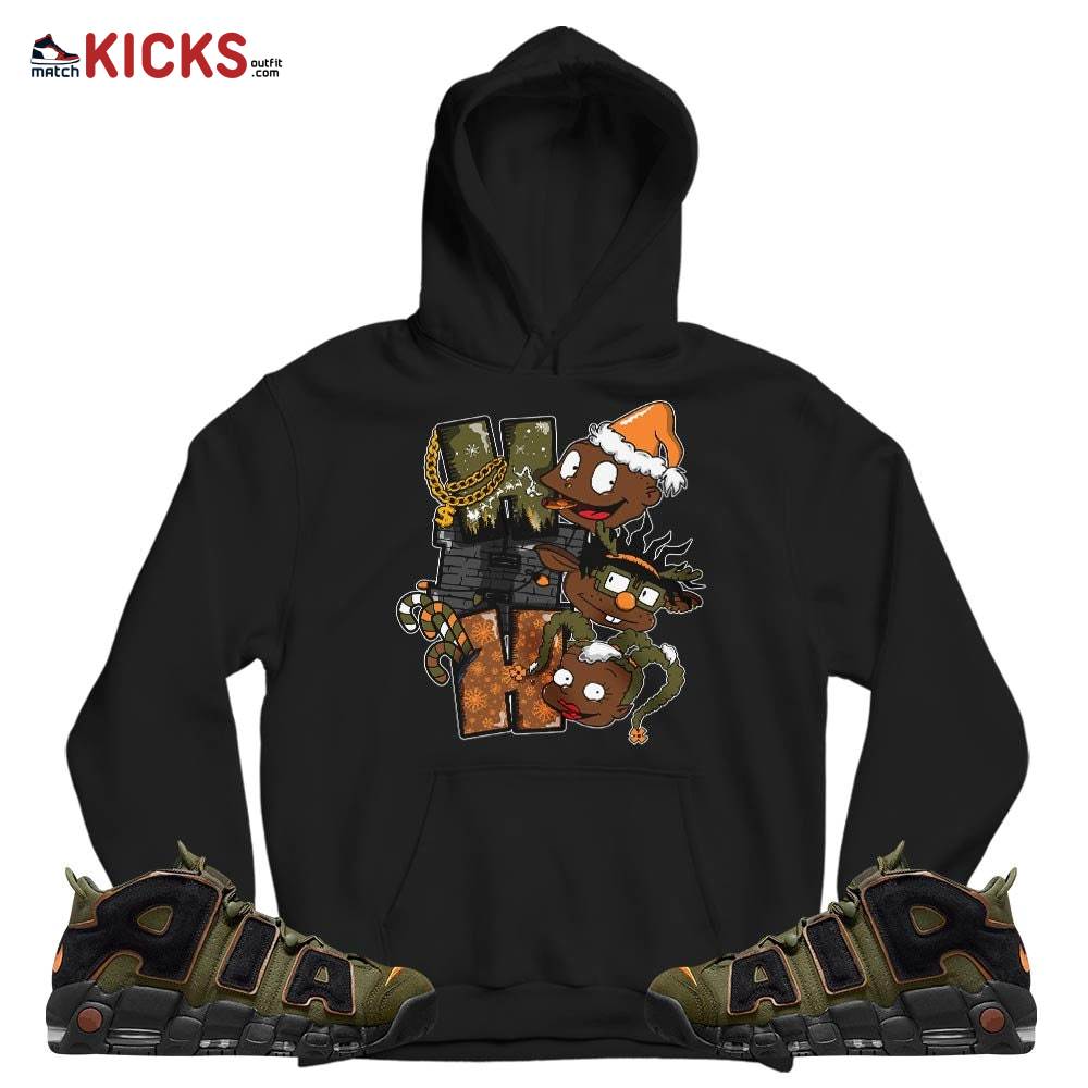 HoHoHo Rugrats Christmas Sneaker Shirt Match Uptempo Cargo Khaki, Air More Uptempo Cargo Khaki MKO T-Shirt HoHoHo Rugrats Christmas Sneaker Shirt Match Uptempo Cargo Khaki, Air More Uptempo Cargo Khaki MKO T-Shirt
