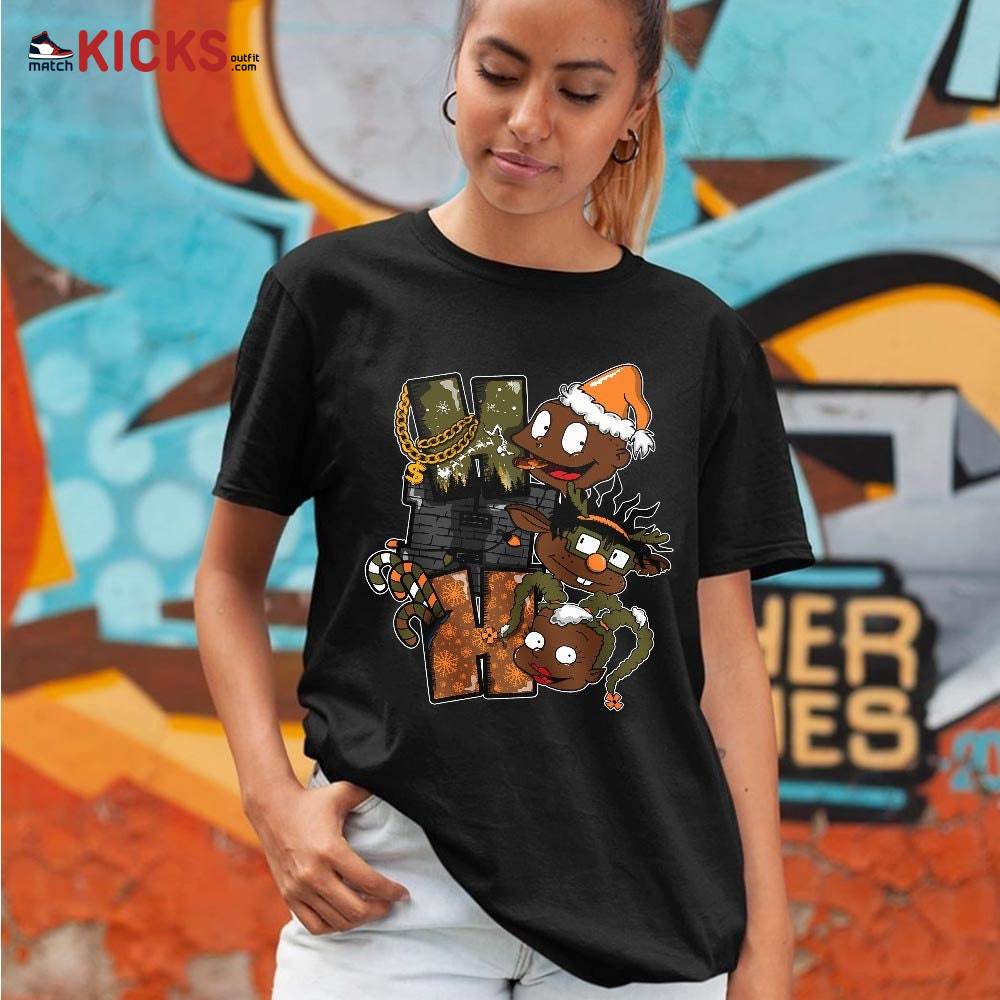 HoHoHo Rugrats Christmas Sneaker Shirt Match Uptempo Cargo Khaki, Air More Uptempo Cargo Khaki MKO T-Shirt HoHoHo Rugrats Christmas Sneaker Shirt Match Uptempo Cargo Khaki, Air More Uptempo Cargo Khaki MKO T-Shirt