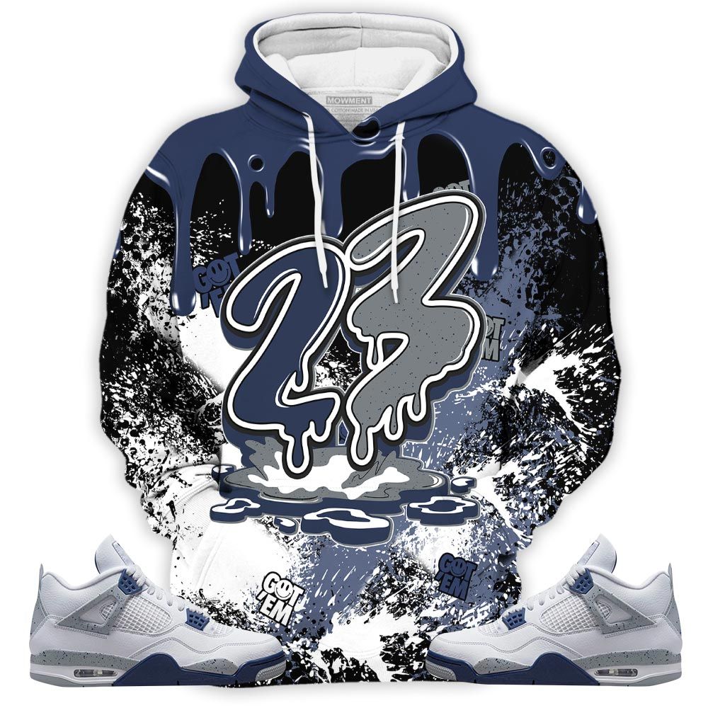 Homie 23 Drip Sneaker Shirt Match Midnight Navy 4S, Jordan 4 Retro Midnight Navy Hoodie Sweatshirt Tee All Over Print MKO Shirt Homie 23 Drip Sneaker Shirt Match Midnight Navy 4S, Jordan 4 Retro Midnight Navy Hoodie Sweatshirt Tee All Over Print MKO Shirt