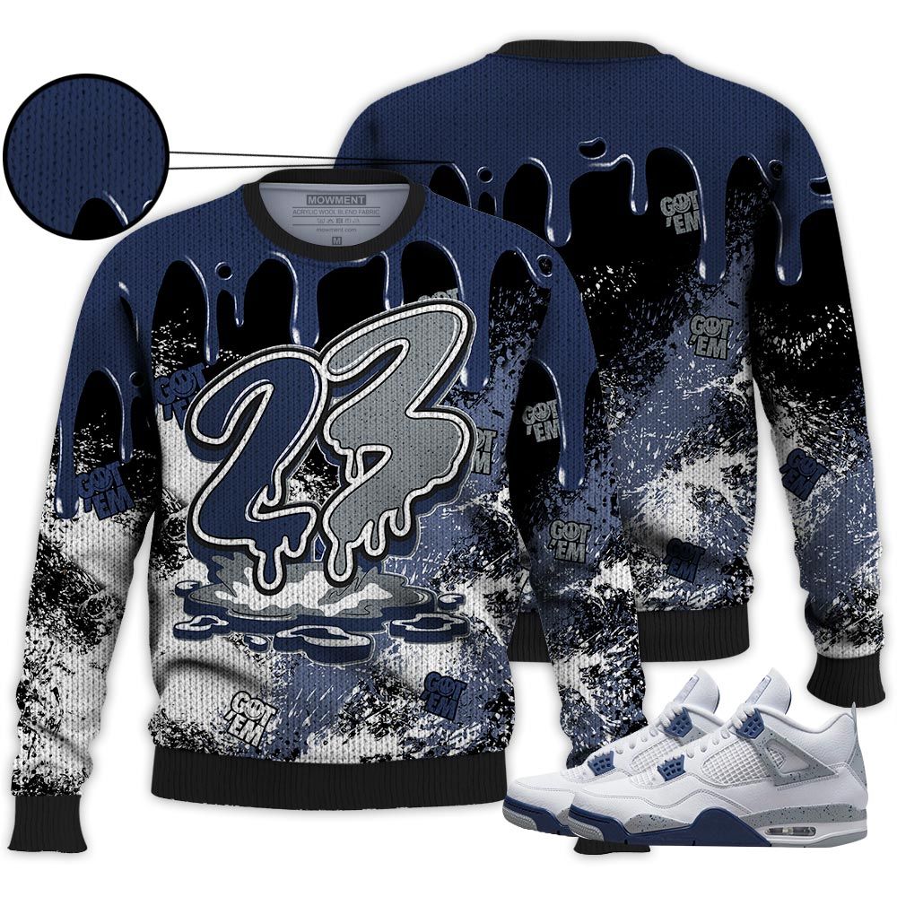 Homie 23 Drip Sneaker Shirt Match Midnight Navy 4S, Jordan 4 Retro Midnight Navy Hoodie Sweatshirt Tee All Over Print MKO Shirt Homie 23 Drip Sneaker Shirt Match Midnight Navy 4S, Jordan 4 Retro Midnight Navy Hoodie Sweatshirt Tee All Over Print MKO Shirt