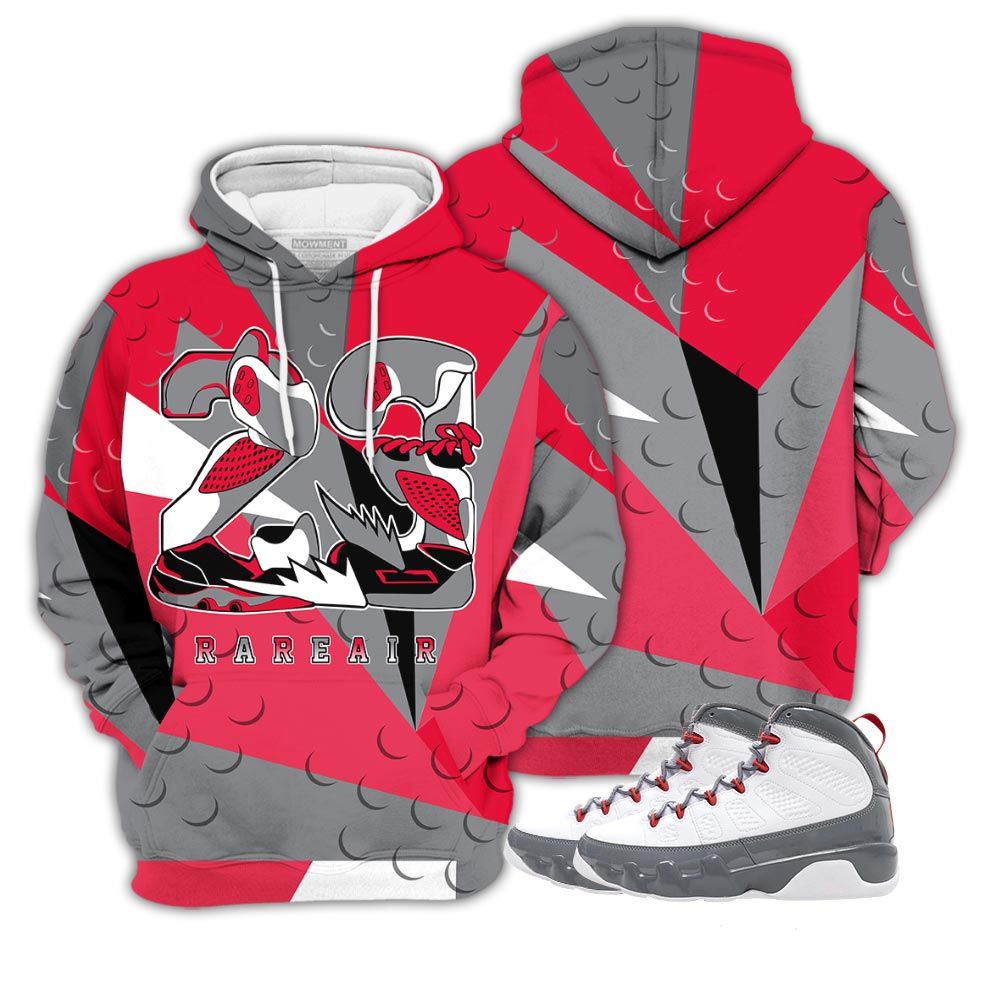 Homie 23 Rare Air Sneaker Shirt Match Fire Red 9S, Jordan 9 Retro Fire Red Hoodie Sweatshirt Tee All Over Print MKO Shirt