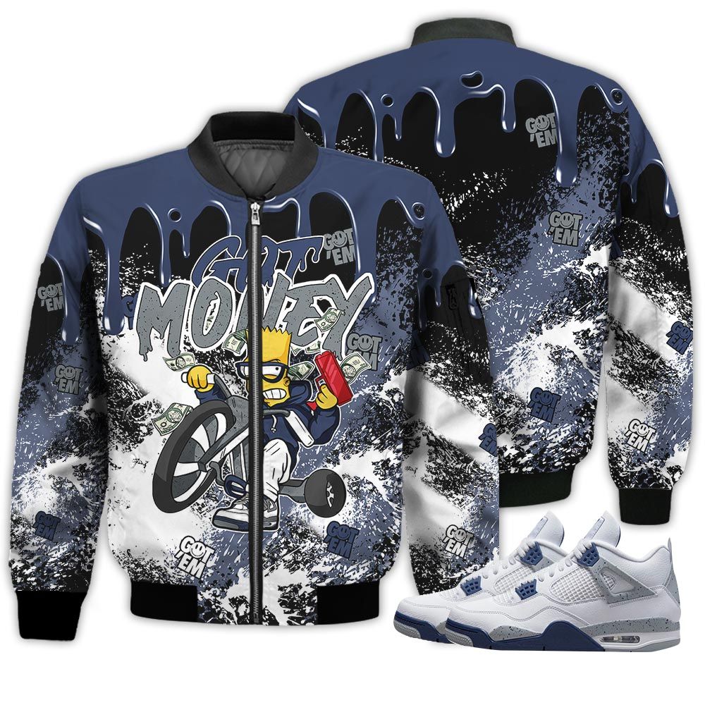 Homie Bart Got Money Sneaker Shirt Match Midnight Navy 4S, Jordan 4 Retro Midnight Navy Hoodie Sweatshirt Tee All Over Print MKO Shirt Homie Bart Got Money Sneaker Shirt Match Midnight Navy 4S, Jordan 4 Retro Midnight Navy Hoodie Sweatshirt Tee All Over Print MKO Shirt
