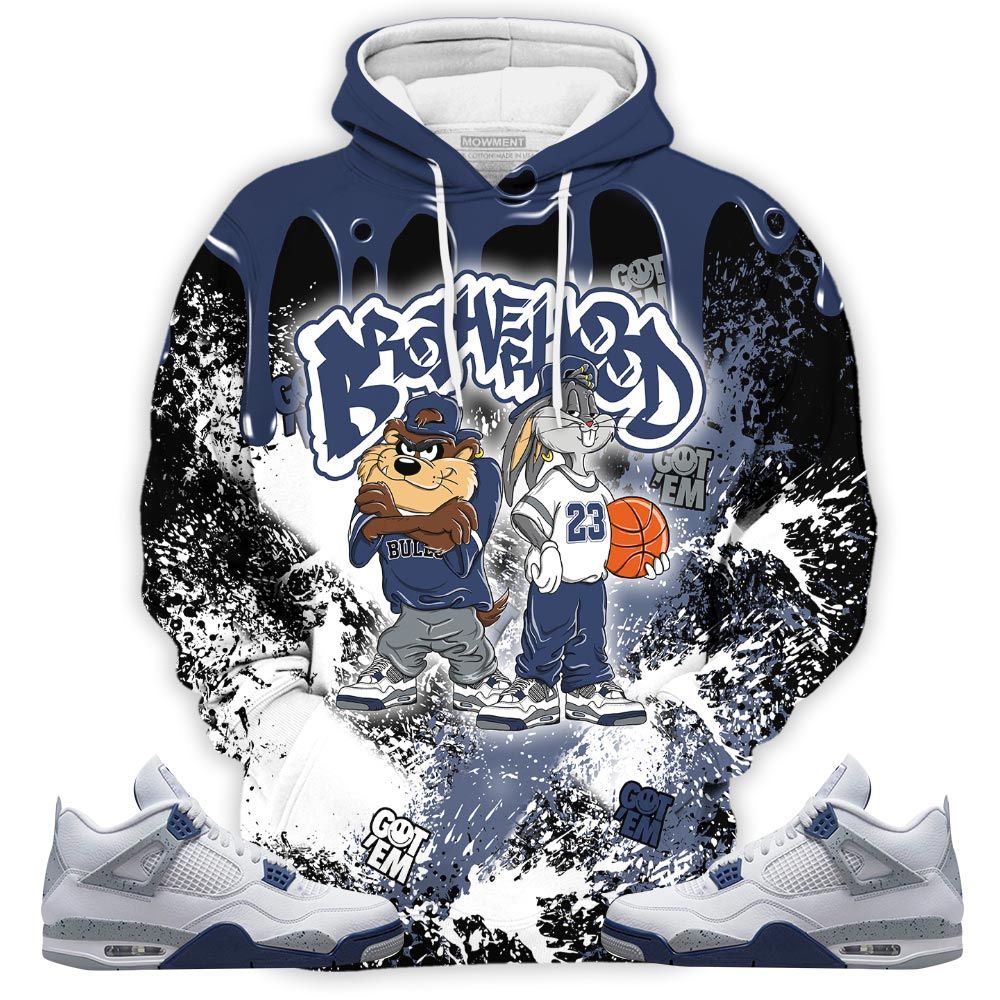Homie Brotherhood Bunny Tazmanian Sneaker Shirt Match Midnight Navy 4S, Jordan 4 Retro Midnight Navy Hoodie Sweatshirt Tee All Over Print MKO Shirt Homie Brotherhood Bunny Tazmanian Sneaker Shirt Match Midnight Navy 4S, Jordan 4 Retro Midnight Navy Hoodie Sweatshirt Tee All Over Print MKO Shirt