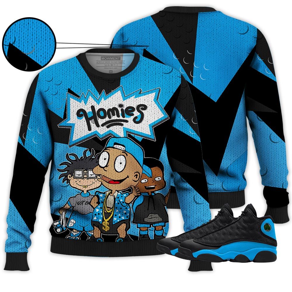 Homie Cartoon 90S Homies Sneaker Shirt Match Black University Blue 13S, Jordan 13 Black University Blue 2022 Hoodie Sweatshirt Tee All Over Print MKO Shirt Homie Cartoon 90S Homies Sneaker Shirt Match Black University Blue 13S, Jordan 13 Black University Blue 2022 Hoodie Sweatshirt Tee All Over Print MKO Shirt
