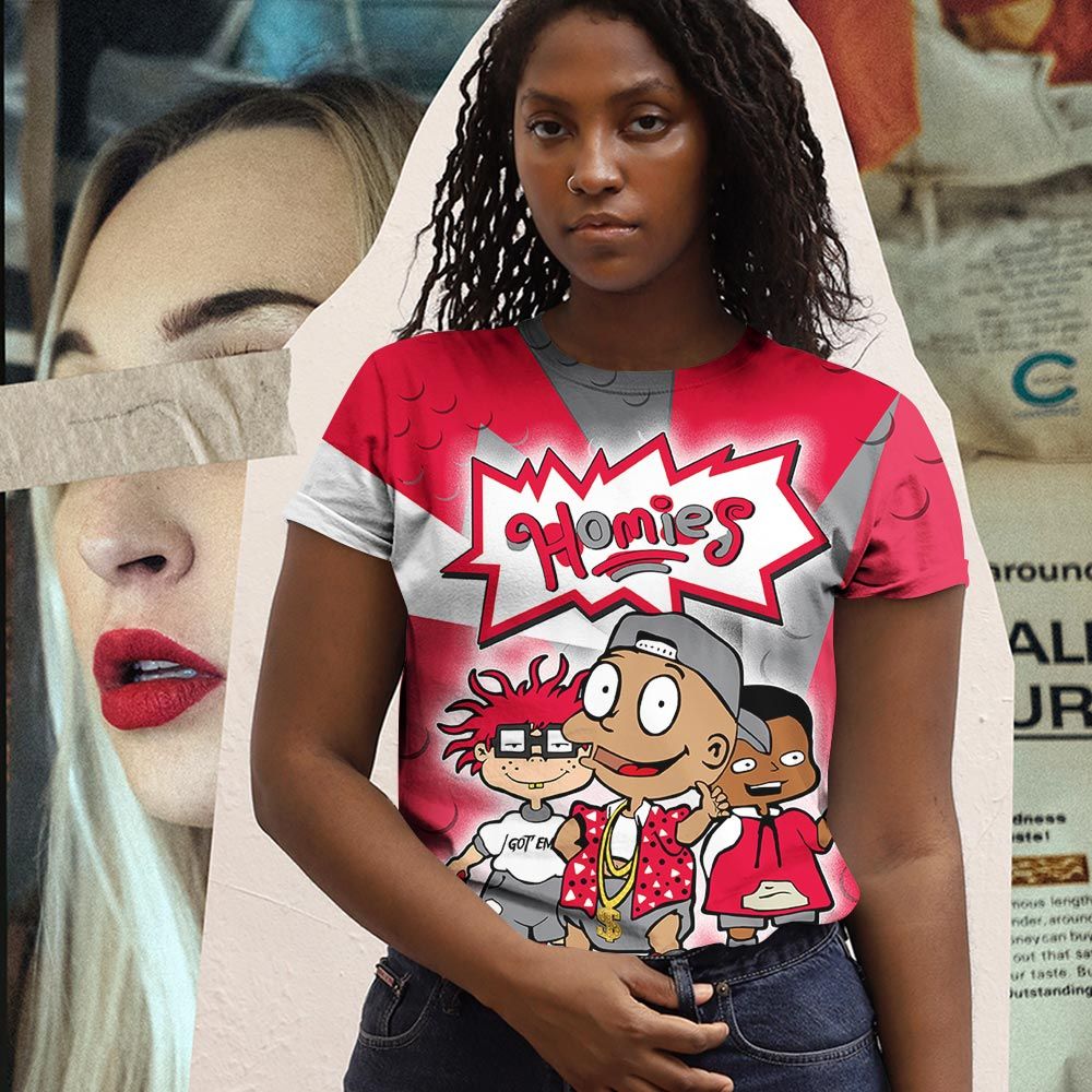Homie Cartoon 90S Homies Sneaker Shirt Match Fire Red 9S, Jordan 9 Retro Fire Red Hoodie Sweatshirt Tee All Over Print MKO Shirt Homie Cartoon 90S Homies Sneaker Shirt Match Fire Red 9S, Jordan 9 Retro Fire Red Hoodie Sweatshirt Tee All Over Print MKO Shirt