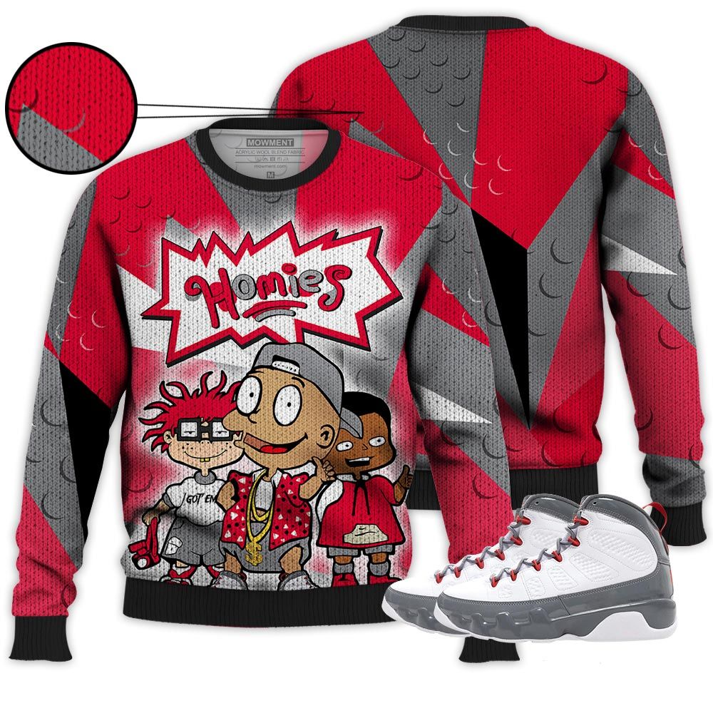 Homie Cartoon 90S Homies Sneaker Shirt Match Fire Red 9S, Jordan 9 Retro Fire Red Hoodie Sweatshirt Tee All Over Print MKO Shirt Homie Cartoon 90S Homies Sneaker Shirt Match Fire Red 9S, Jordan 9 Retro Fire Red Hoodie Sweatshirt Tee All Over Print MKO Shirt