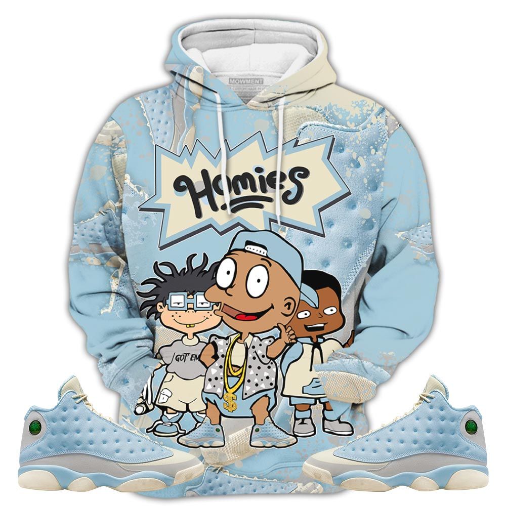 Homie Cartoon 90S Homies Sneaker Shirt Match Solefly 13S, Jordan 13 Retro Solefly Hoodie Sweatshirt Tee All Over Print MKO Shirt