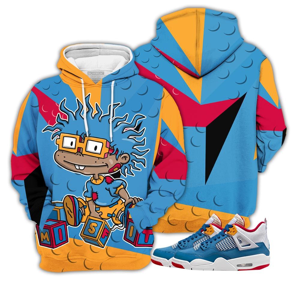 Homie Chuckie Rugrats Misfit Sneaker Shirt Match Retro Messy Room 4S, Jordan 4 Gs Messy Room Hoodie Sweatshirt Tee All Over Print MKO Shirt