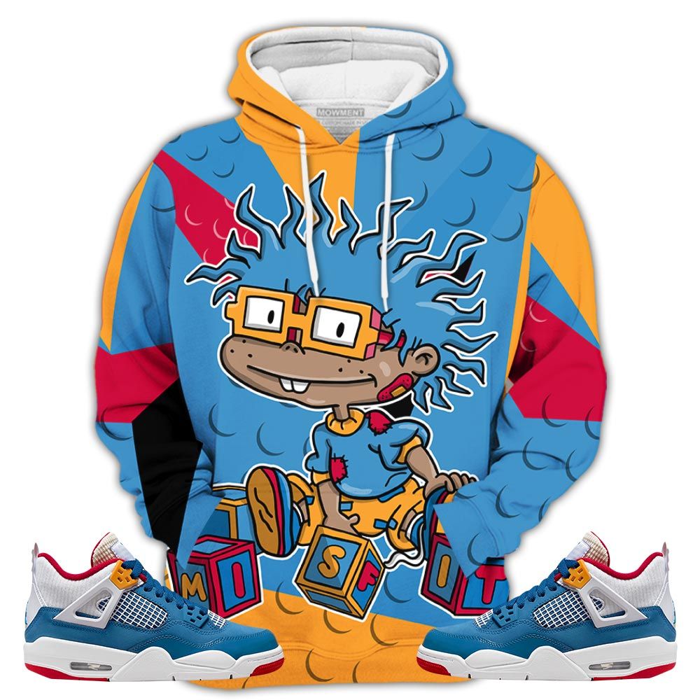 Homie Chuckie Rugrats Misfit Sneaker Shirt Match Retro Messy Room 4S, Jordan 4 Gs Messy Room Hoodie Sweatshirt Tee All Over Print MKO Shirt