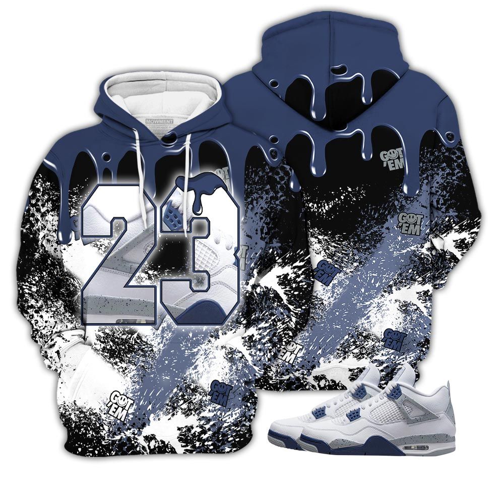 Homie Design Number 23 Drip Shoes Sneaker Shirt Match Midnight Navy 4S, Jordan 4 Retro Midnight Navy Hoodie Sweatshirt Tee All Over Print MKO Shirt Homie Design Number 23 Drip Shoes Sneaker Shirt Match Midnight Navy 4S, Jordan 4 Retro Midnight Navy Hoodie Sweatshirt Tee All Over Print MKO Shirt