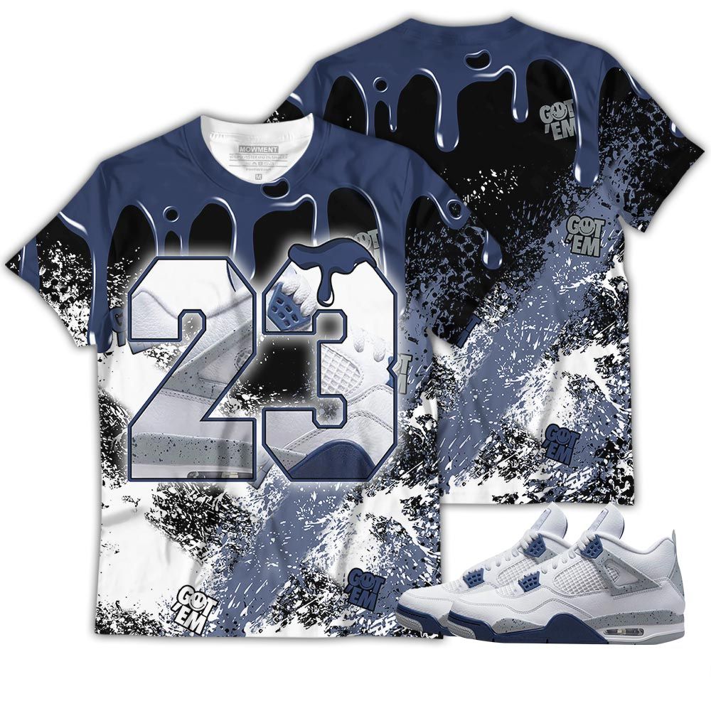 Homie Design Number 23 Drip Shoes Sneaker Shirt Match Midnight Navy 4S, Jordan 4 Retro Midnight Navy Hoodie Sweatshirt Tee All Over Print MKO Shirt Homie Design Number 23 Drip Shoes Sneaker Shirt Match Midnight Navy 4S, Jordan 4 Retro Midnight Navy Hoodie Sweatshirt Tee All Over Print MKO Shirt