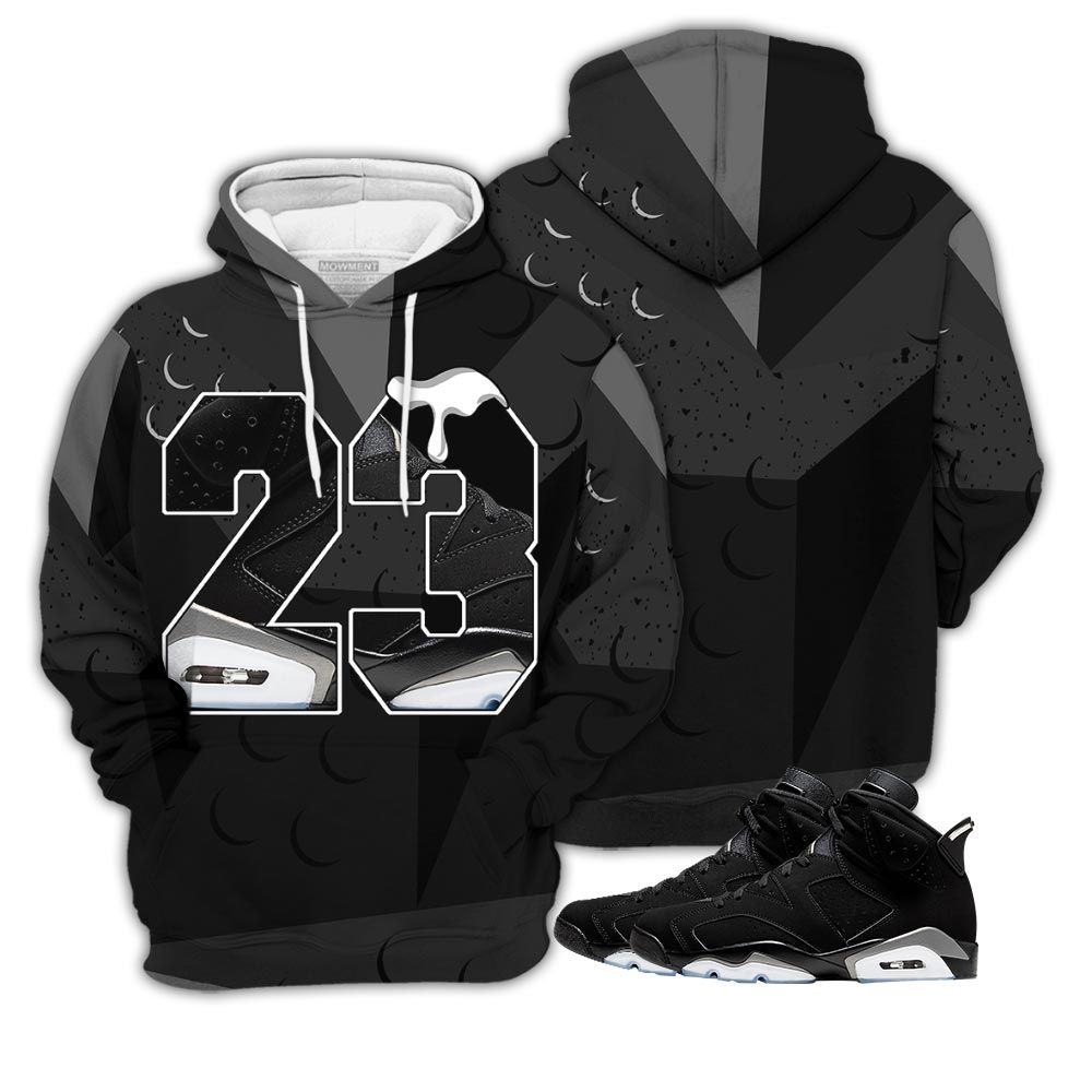 Homie Design Number 23 Drip Shoes Sneaker Shirt Match Retro Metallic Silver 6S, Jordan 6 Black Chrome Hoodie Sweatshirt Tee All Over Print MKO Shirt Homie Design Number 23 Drip Shoes Sneaker Shirt Match Retro Metallic Silver 6S, Jordan 6 Black Chrome Hoodie Sweatshirt Tee All Over Print MKO Shirt