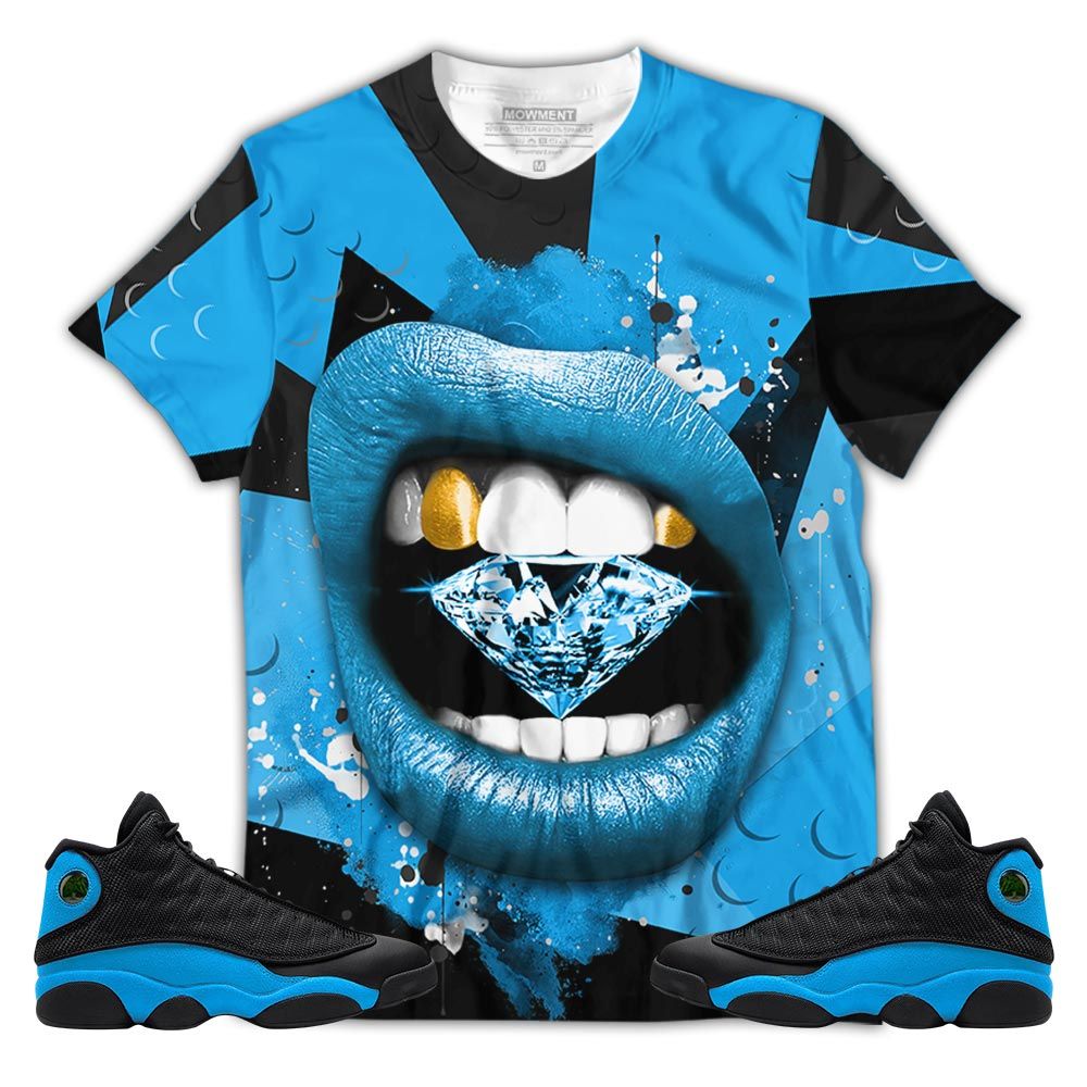 Homie Diamond Lips Sneaker Shirt Match Black University Blue 13S, Jordan 13 Black University Blue 2022 Hoodie Sweatshirt Tee All Over Print MKO Shirt Homie Diamond Lips Sneaker Shirt Match Black University Blue 13S, Jordan 13 Black University Blue 2022 Hoodie Sweatshirt Tee All Over Print MKO Shirt