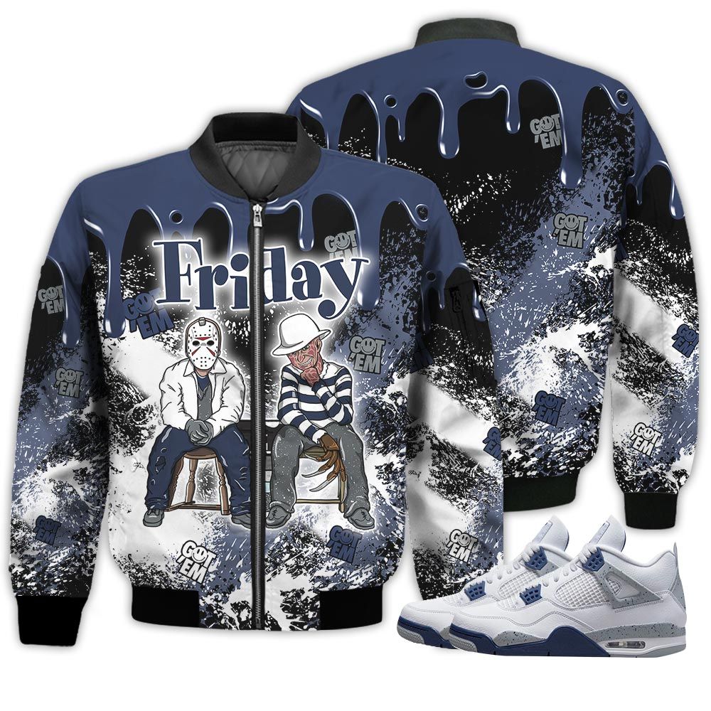 Homie Friday Horror Sneaker Shirt Match Midnight Navy 4S, Jordan 4 Retro Midnight Navy Hoodie Sweatshirt Tee All Over Print MKO Shirt Homie Friday Horror Sneaker Shirt Match Midnight Navy 4S, Jordan 4 Retro Midnight Navy Hoodie Sweatshirt Tee All Over Print MKO Shirt