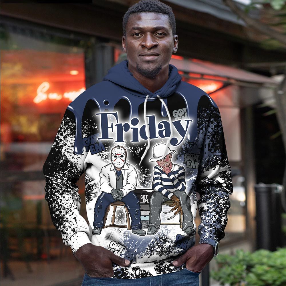 Homie Friday Horror Sneaker Shirt Match Midnight Navy 4S, Jordan 4 Retro Midnight Navy Hoodie Sweatshirt Tee All Over Print MKO Shirt Homie Friday Horror Sneaker Shirt Match Midnight Navy 4S, Jordan 4 Retro Midnight Navy Hoodie Sweatshirt Tee All Over Print MKO Shirt