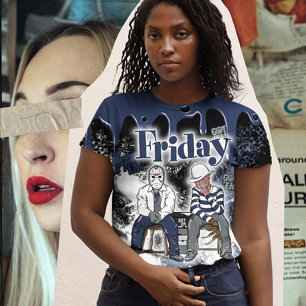 Homie Friday Horror Sneaker Shirt Match Midnight Navy 4S, Jordan 4 Retro Midnight Navy Hoodie Sweatshirt Tee All Over Print MKO Shirt Homie Friday Horror Sneaker Shirt Match Midnight Navy 4S, Jordan 4 Retro Midnight Navy Hoodie Sweatshirt Tee All Over Print MKO Shirt