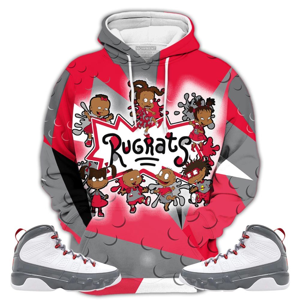 Homie Funny Cartoon 90S Sneaker Shirt Match Fire Red 9S, Jordan 9 Retro Fire Red Hoodie Sweatshirt Tee All Over Print MKO Shirt