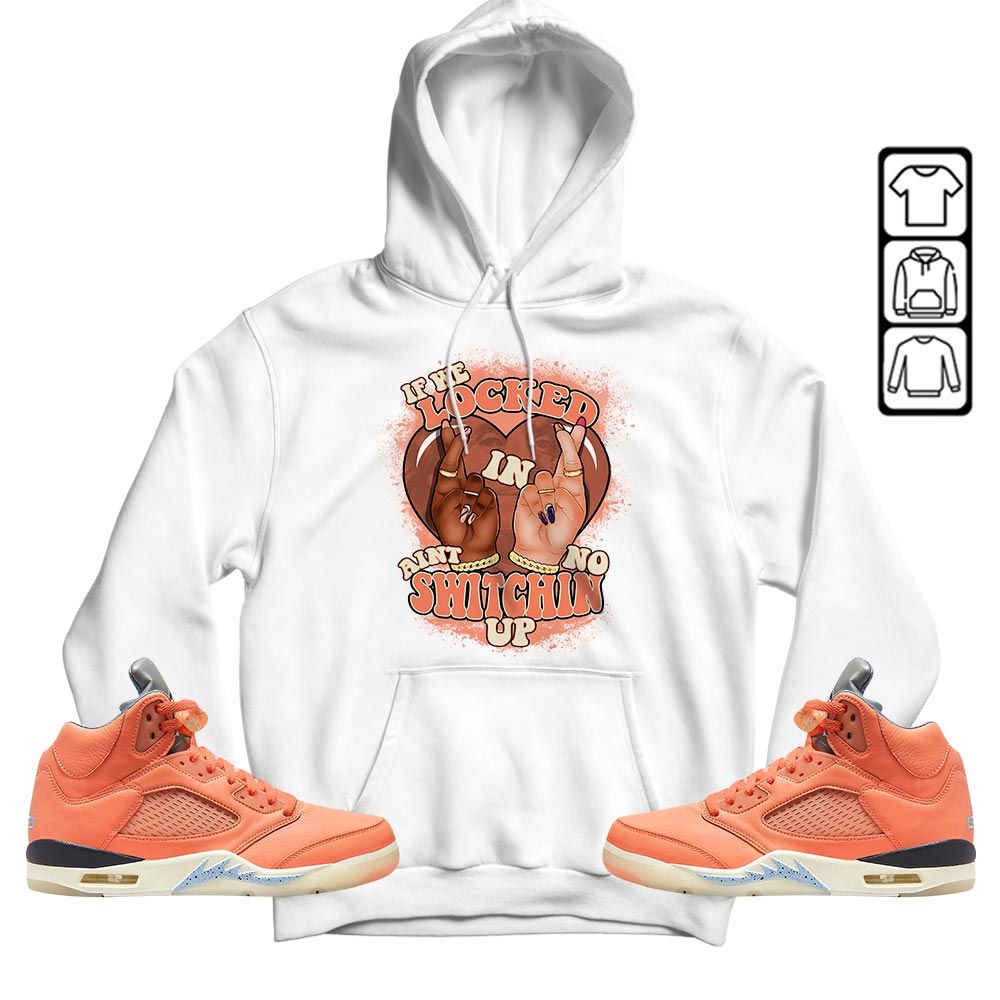 Homie If We Locked In Sneaker Shirt Match Crimson Bliss 5s, Jordan 5 DJ Khaled Crimson Bliss MKO T-Shirt