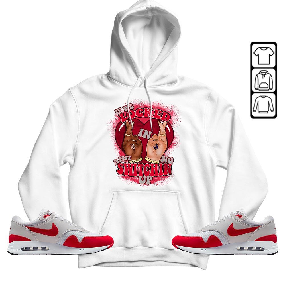 Homie If We Locked In Sneaker Shirt Match Max 1 86 University Red, Air Max 1 86 Big Bubble MKO T-Shirt
