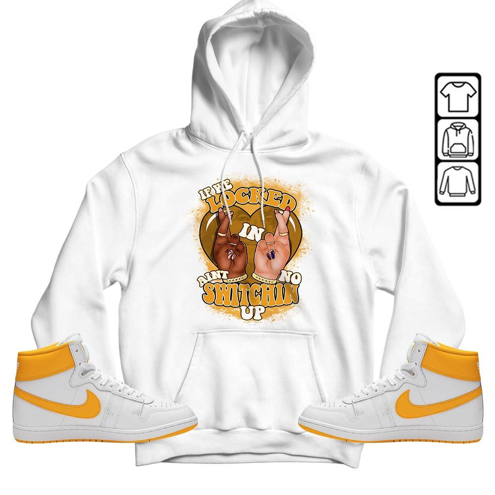 Homie If We Locked In Sneaker Shirt Match Ship SP University Gold, Ship SP University Gold MKO T-Shirt