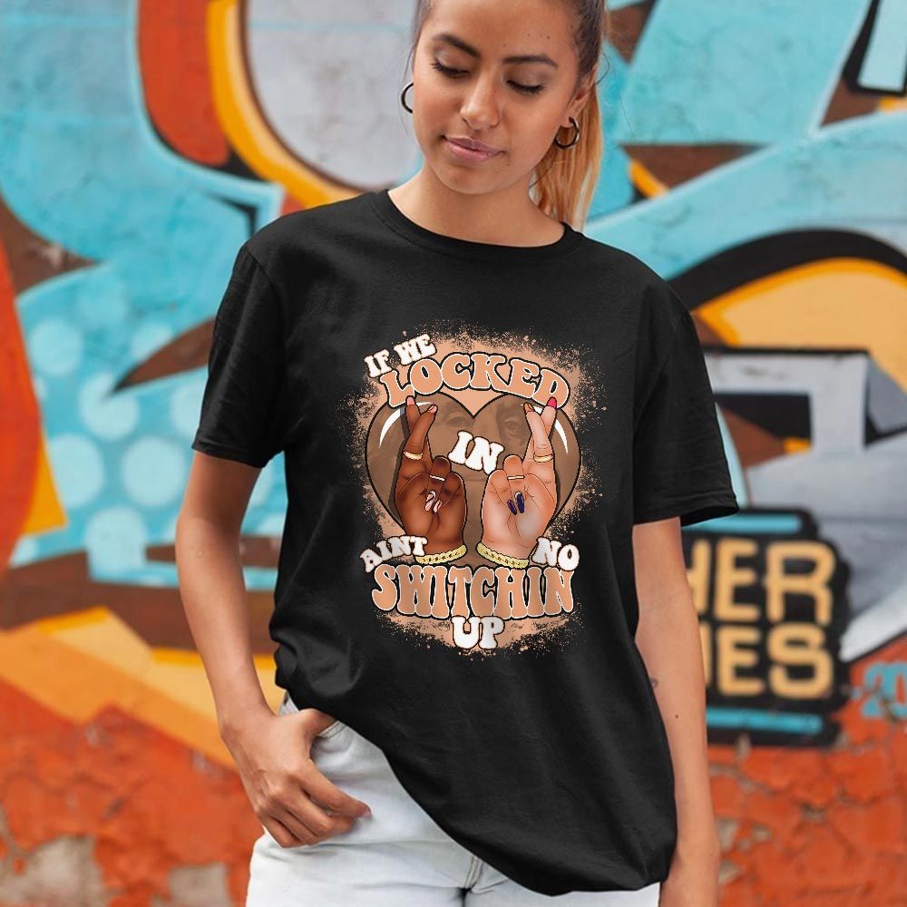 Homie If We Locked In Sneaker Shirt Match Sunset Haze 1s, Jordan 1 Low Sunset Haze MKO T-Shirt Homie If We Locked In Sneaker Shirt Match Sunset Haze 1s, Jordan 1 Low Sunset Haze MKO T-Shirt