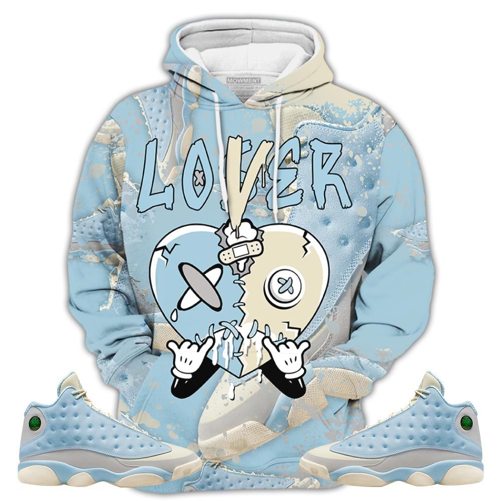 Homie Loser Lover Drip Heart Sneaker Shirt Match Solefly 13S, Jordan 13 Retro Solefly Hoodie Sweatshirt Tee All Over Print MKO Shirt