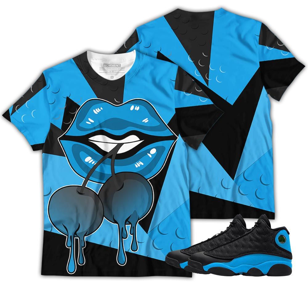 Homie Luscious Lips Drip Sneaker Shirt Match Black University Blue 13S, Jordan 13 Black University Blue 2022 Hoodie Sweatshirt Tee All Over Print MKO Shirt Homie Luscious Lips Drip Sneaker Shirt Match Black University Blue 13S, Jordan 13 Black University Blue 2022 Hoodie Sweatshirt Tee All Over Print MKO Shirt