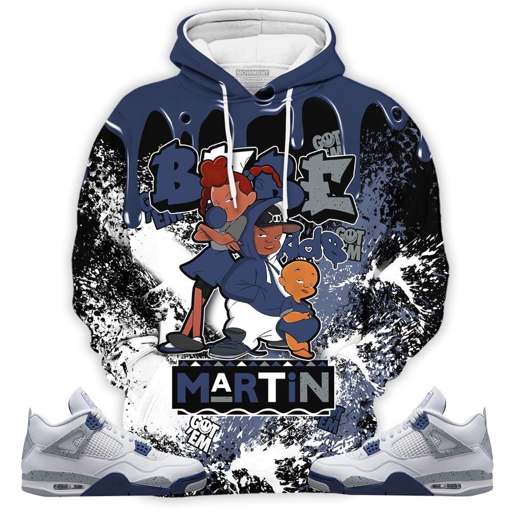 Homie Martin Babes Kids 90S Sneaker Shirt Match White Midnight Navy 4S, Jordan 4 Retro Midnight Navy Hoodie Sweatshirt Tee All Over Print MKO Shirt Homie Martin Babes Kids 90S Sneaker Shirt Match White Midnight Navy 4S, Jordan 4 Retro Midnight Navy Hoodie Sweatshirt Tee All Over Print MKO Shirt