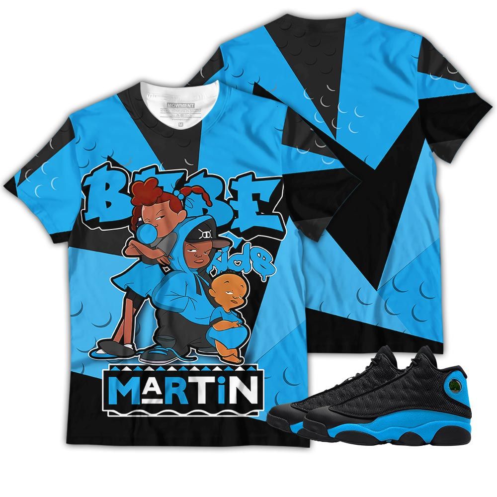 Homie Martin Babes Kids Sneaker Shirt Match Black University Blue 13S, Jordan 13 Black University Blue 2022 Hoodie Sweatshirt Tee All Over Print MKO Shirt Homie Martin Babes Kids Sneaker Shirt Match Black University Blue 13S, Jordan 13 Black University Blue 2022 Hoodie Sweatshirt Tee All Over Print MKO Shirt