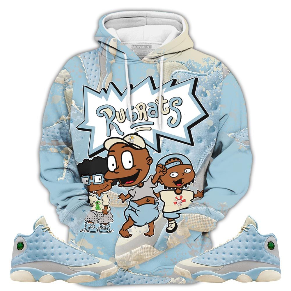 Homie Melanin Rugrats Kid Sneaker Shirt Match Solefly 13S, Jordan 13 Retro Solefly Hoodie Sweatshirt Tee All Over Print MKO Shirt