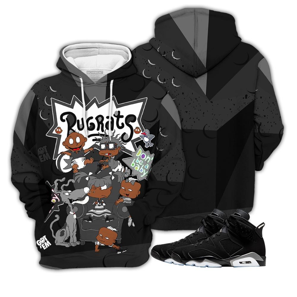 Homie Melanin Rugrats Sneaker Shirt Match Retro Metallic Silver 6S, Jordan 6 Black Chrome Hoodie Sweatshirt Tee All Over Print MKO Shirt Homie Melanin Rugrats Sneaker Shirt Match Retro Metallic Silver 6S, Jordan 6 Black Chrome Hoodie Sweatshirt Tee All Over Print MKO Shirt