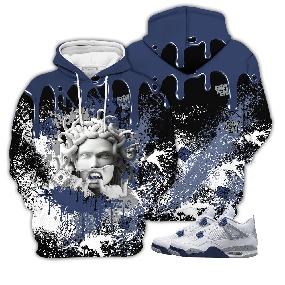 Homie Money Talk Got Em Sneaker Shirt Match Midnight Navy 4S, Jordan 4 Retro Midnight Navy Hoodie Sweatshirt Tee All Over Print MKO Shirt Homie Money Talk Got Em Sneaker Shirt Match Midnight Navy 4S, Jordan 4 Retro Midnight Navy Hoodie Sweatshirt Tee All Over Print MKO Shirt