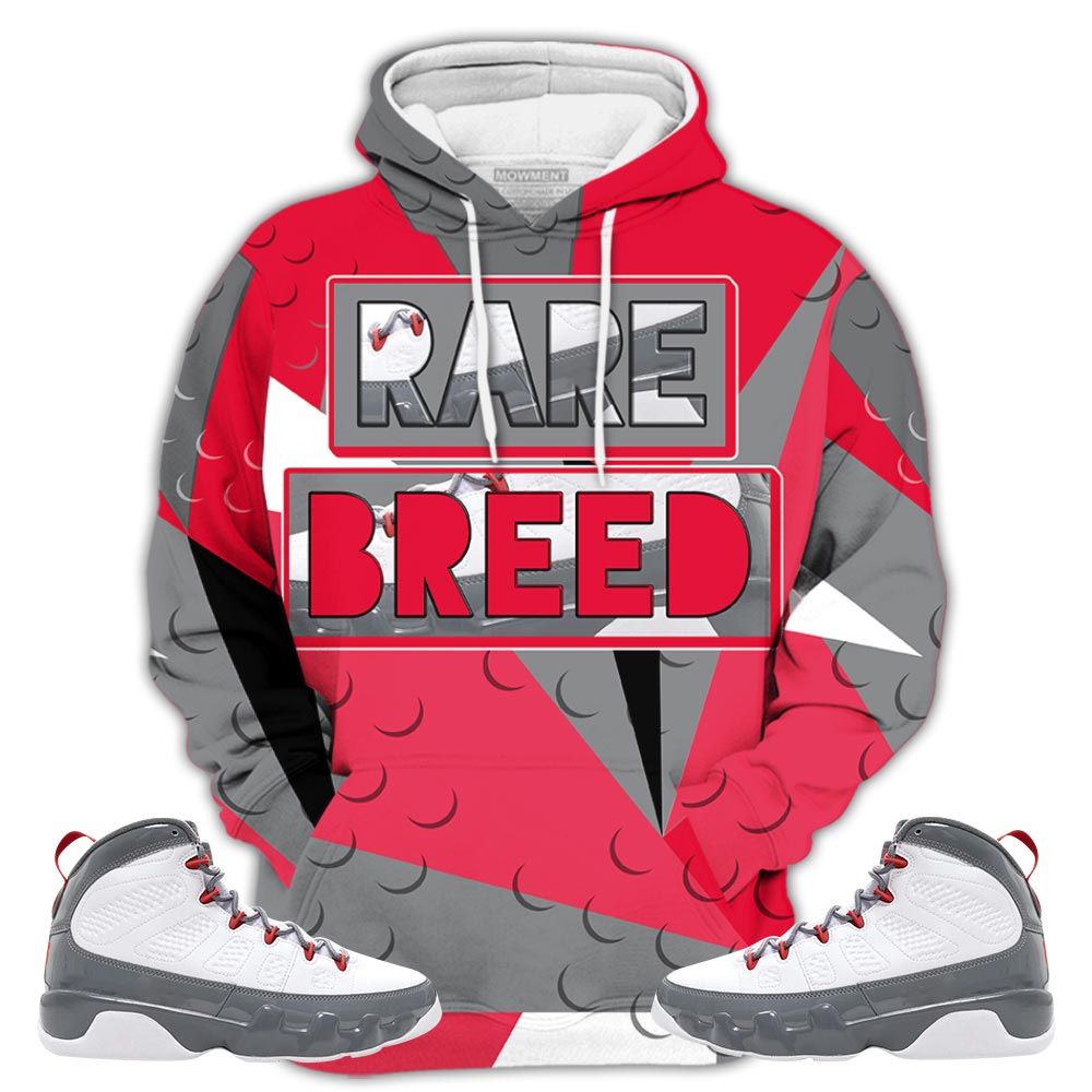 Homie Rare Breed Sneaker Shirt Match Fire Red 9S, Jordan 9 Retro Fire Red Hoodie Sweatshirt Tee All Over Print MKO Shirt